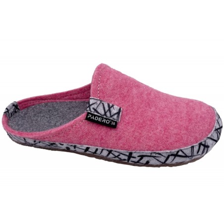 PADERO Hausschuhe TONI-Striped Rosa 513-33-0003 Schuhe