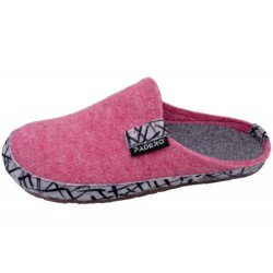 PADERO Hausschuhe TONI-Striped Rosa 513-33-0003 Schuhe