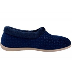 Damen Hausschuh Blau 219-0039-D1 Schuhe