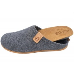 Rohde Damen Filzpantoffel Platin 6860-87 Schuhe