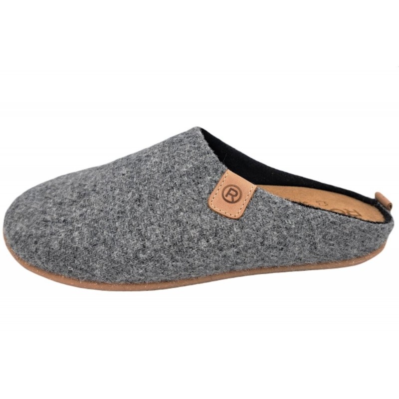 Rohde Damen Tweed Pantoffel Grau 6863-80 Schuhe