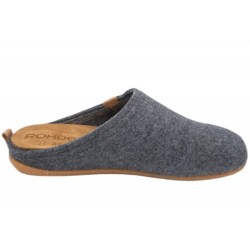 Rohde Damen Tweed Pantoffel Grau 6863-80 Schuhe