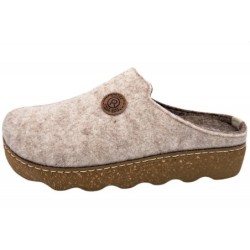 Rohde Filzpantoffel Foggia Silk Hellbeige 6120-13 Schuhe