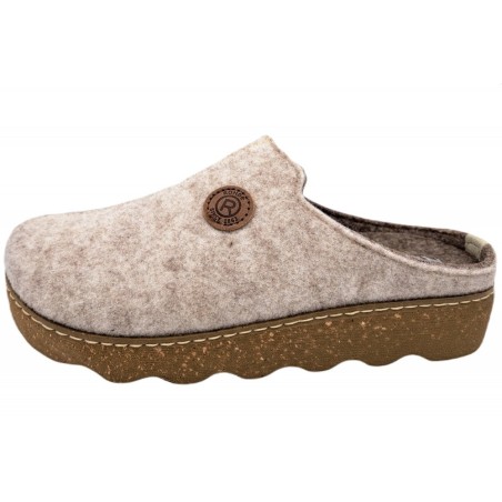 Rohde Filzpantoffel Foggia Silk Hellbeige 6120-13 Schuhe