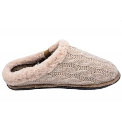Rohde Damen Strickpantoffel Beige 6829-13 Schuhe