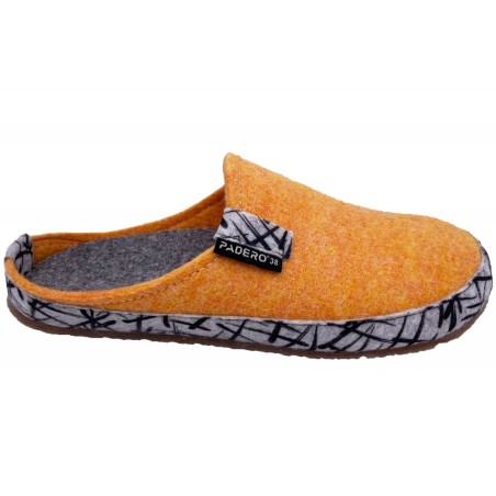 PADERO Hausschuhe TONI-Striped Gelb 513-70-0002 Schuhe
