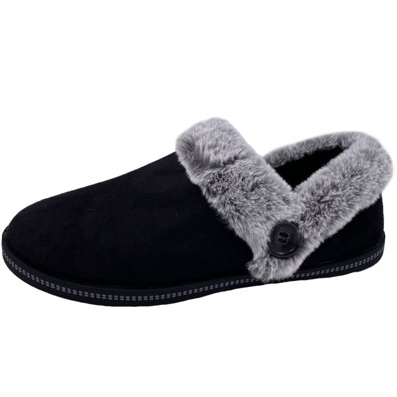Skechers Hausschuhe Cozy Campfire Schwarz 167219 BLK Schuhe
