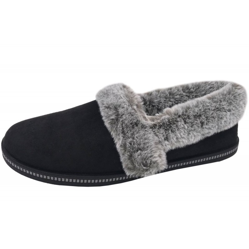 Skechers Hausschuhe Cozy Campfire Schwarz 32777 BLK Schuhe