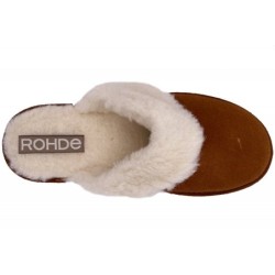 Rohde Damen Lederpantoffel Cuoio 6770-76 Schuhe