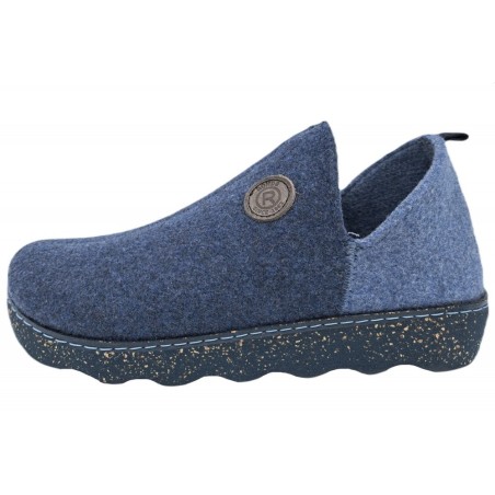 Rohde Filz Hausschuhe Ocean Blau 6129-56 Schuhe