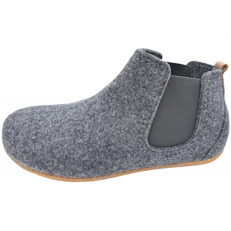 Rohde Damen Filz Chelsea Hausschuhe Grau 6868-80 Schuhe