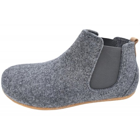 Rohde Damen Filz Chelsea Hausschuhe Grau 6868-80 Schuhe
