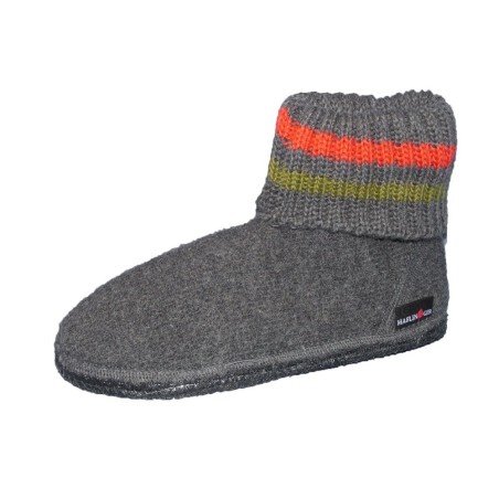 Haflinger Hausschuhe Paul Anthrazit 631051-04 Schuhe