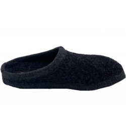 Haflinger Pantoffel Alaska Graphit 611001-77 Schuhe