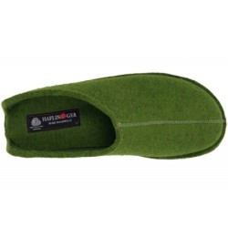 Haflinger Hausschuhe Smily Grün 311013-36 Schuhe