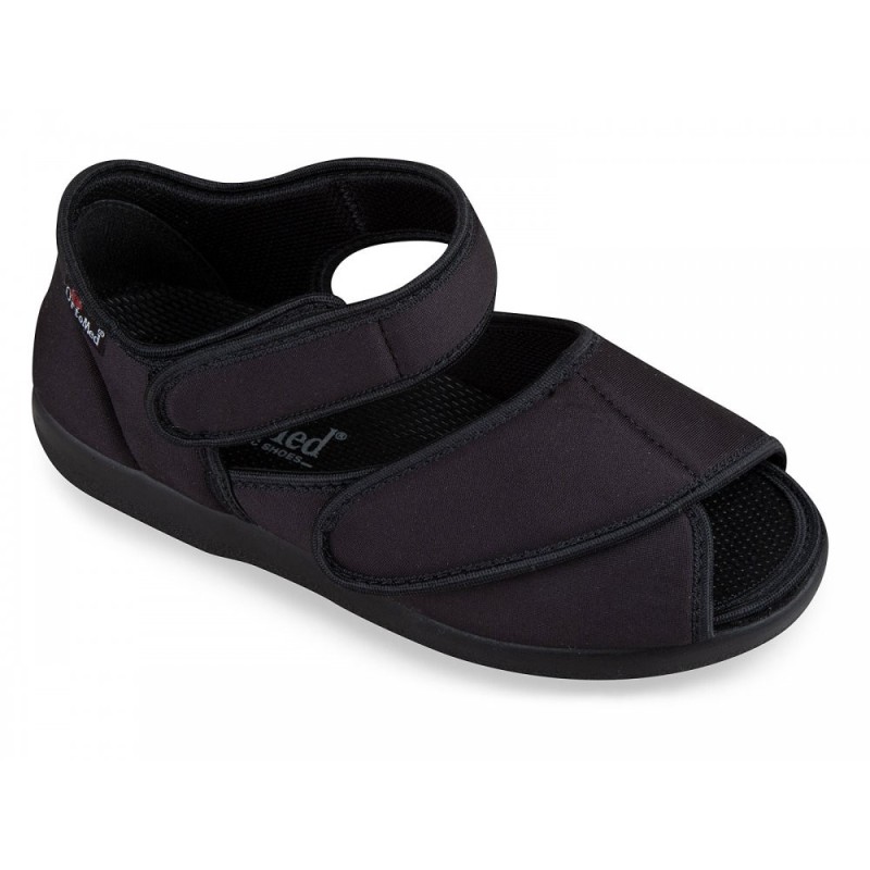 OrtoMed Klettsandale Schwarz 519-00-0034 Schuhe