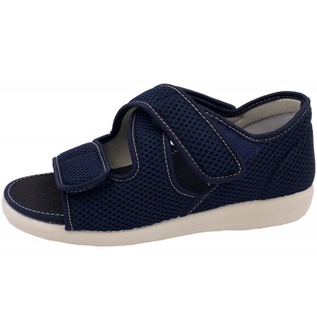 OrtoMed Klettsandale Senioren Blau 519100003 Schuhe