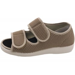 OrtoMed Klettsandale Senioren Beige 519600004 Schuhe