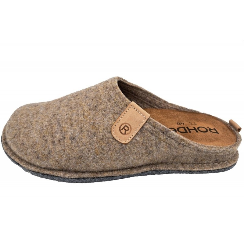 Rohde Herren Filzpantoffel Beige 6940-17 Schuhe