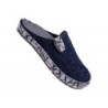 PADERO Hausschuhe TONI-Striped Jeans 522-10-0027 Schuhe