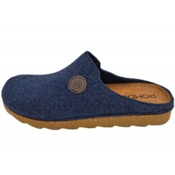 Rohde Herren Filzpantoffel Blau 7100-56 Schuhe