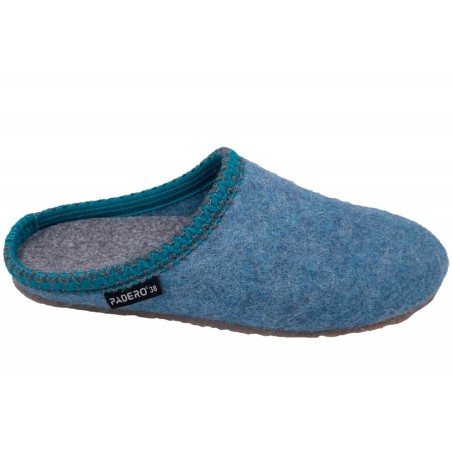 PADERO Hausschuhe FRANZ Hellblau 522-12-0001 Schuhe
