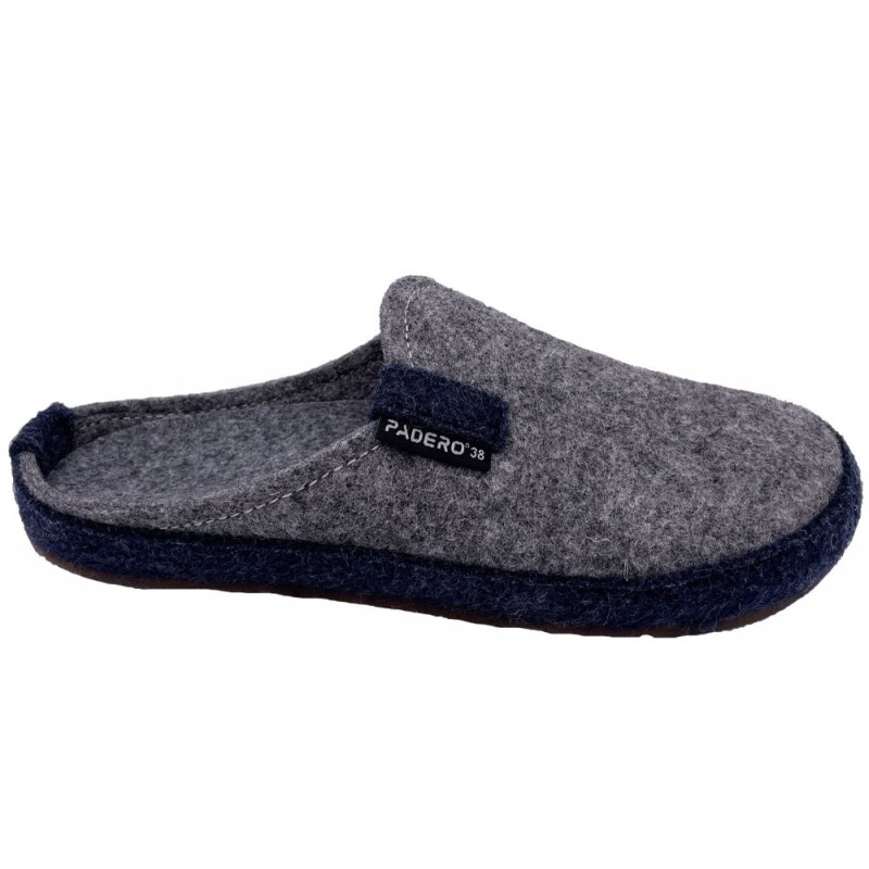 PADERO Hausschuhe Toni Grau 522-40-0046 Schuhe