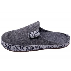 PADERO Hausschuhe TONI-Striped Grau 522-40-0047 Schuhe