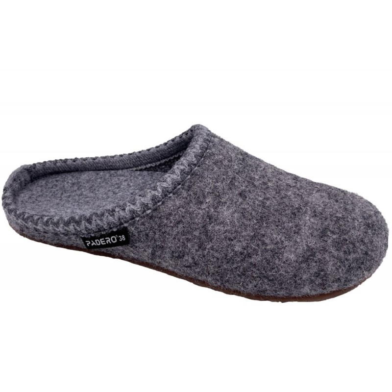 PADERO Hausschuhe FRANZ Grau 522-40-0048 Schuhe