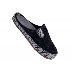 PADERO Hausschuhe TONI-Striped Graphit 522-41-0004 Schuhe
