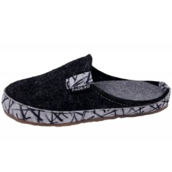 PADERO Hausschuhe TONI-Striped Graphit 522-41-0004 Schuhe