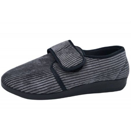 Padero Klett-Hausschuhe Grau 523400017 Schuhe