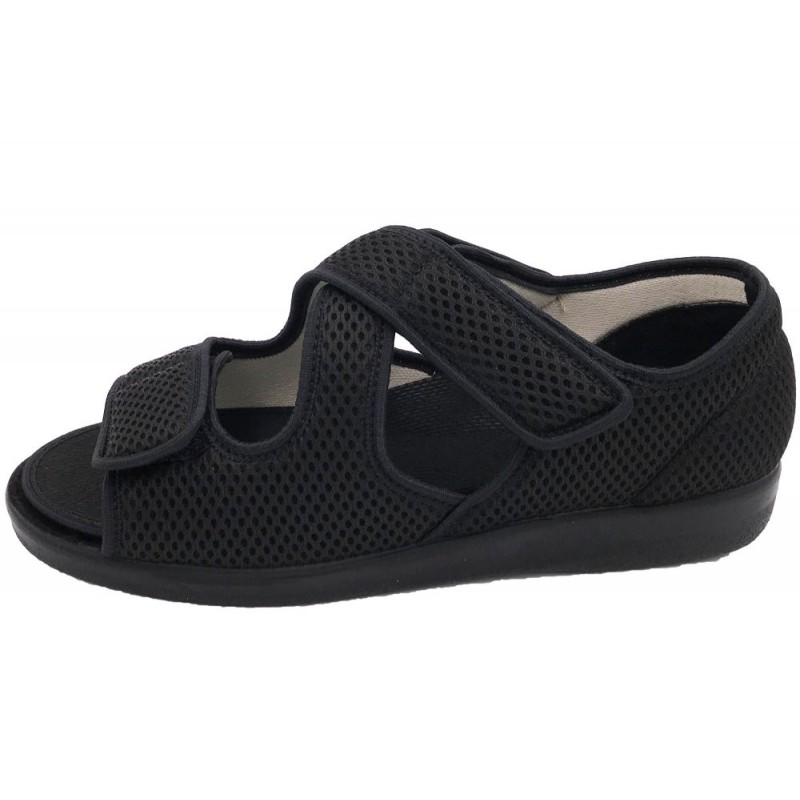 OrtoMed Klettsandale Senioren Schwarz 525000021 Schuhe