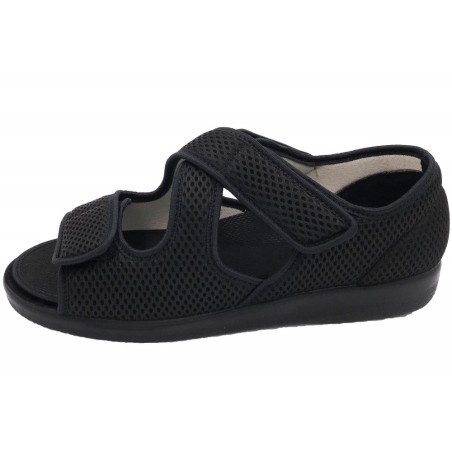 OrtoMed Klettsandale Senioren Schwarz 525000021 Schuhe