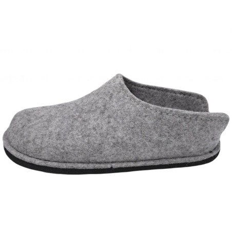 Haflinger Hausschuhe Smily Steingrau 311013-284 Schuhe