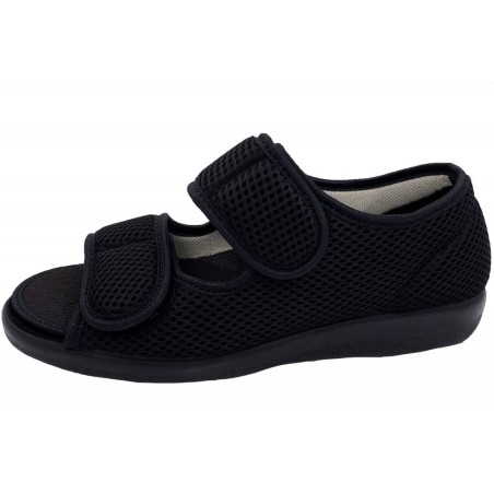 OrtoMed Klettsandale Senioren Schwarz 529000007 Schuhe