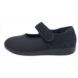 OrtoMed Damen Hausschuh Ballerina Schwarz 529000012 Schuhe