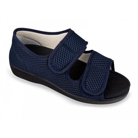 OrtoMed Klettsandale Blau Mesh 529100004 Schuhe