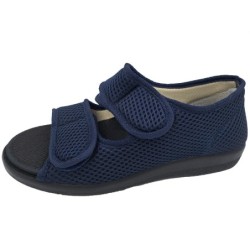 OrtoMed Klettsandale Blau Mesh 529100004 Schuhe