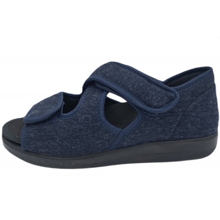 OrtoMed Klettsandale Blau 529100005 Schuhe