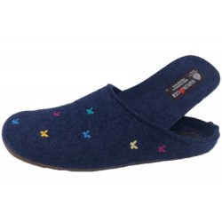 Haflinger Everest Farfalline Blau 484014-72 Schuhe