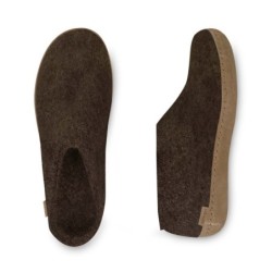 glerups Hausschuh Braun A-04 Nature Brown Schuhe
