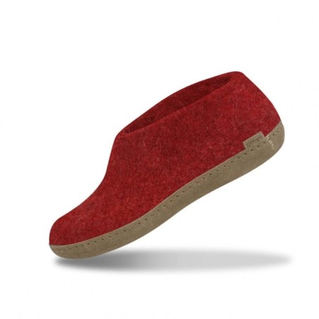 glerups Hausschuh Rot A-08 Red Schuhe