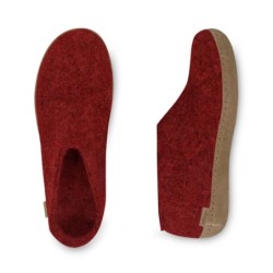 glerups Hausschuh Rot A-08 Red Schuhe