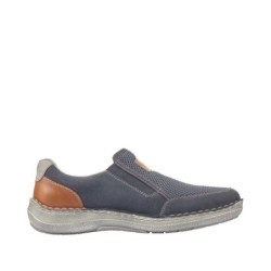 Rieker Herren Slipper Blau 03053-14 Schuhe