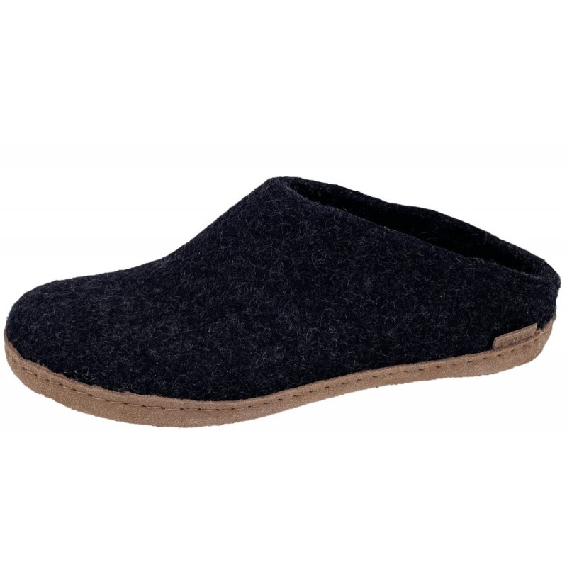 glerups Pantoffel Dunkelgrau B-02 Schuhe