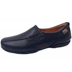 Pikolinos Puerto Rico Herren Leder Slipper Schwarz 03A-6222 sw Schuhe