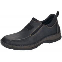 Rieker Herren Halbschuh Slipper Schwarz 05363-00 Schuhe