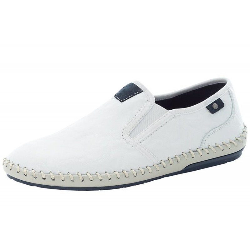 Rieker Herren Slipper Weiß B4551-81 Schuhe