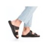 Rieker Herren Pantolette Schwarz 24290-00 Schuhe